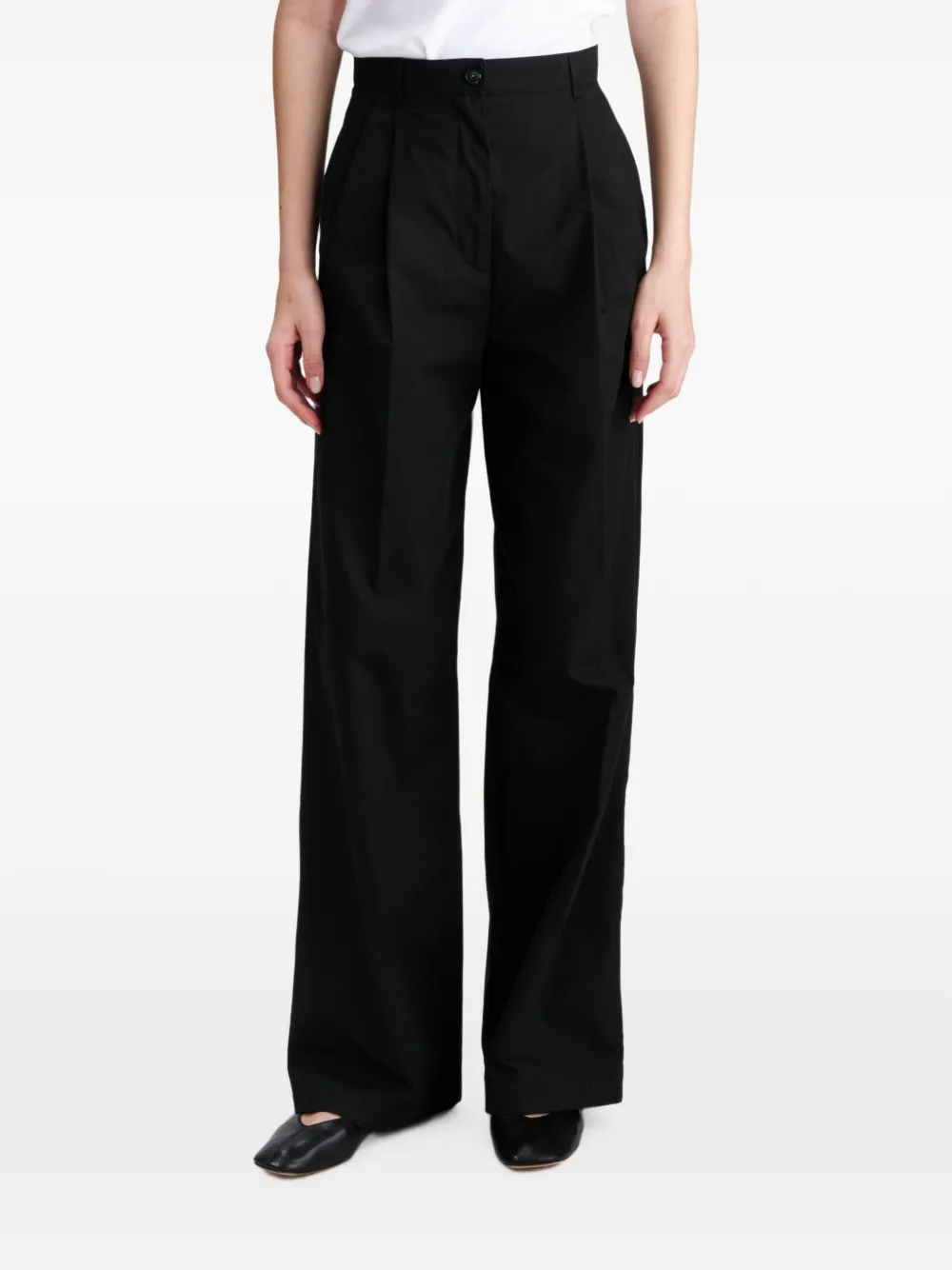 A.P.C. Ginny pantalon met plooien Zwart