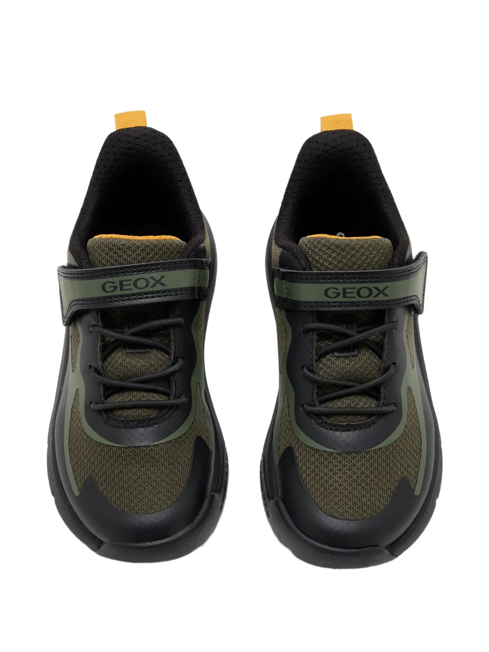 Geox Kids Pro-Ran touch-strap sneakers Groen