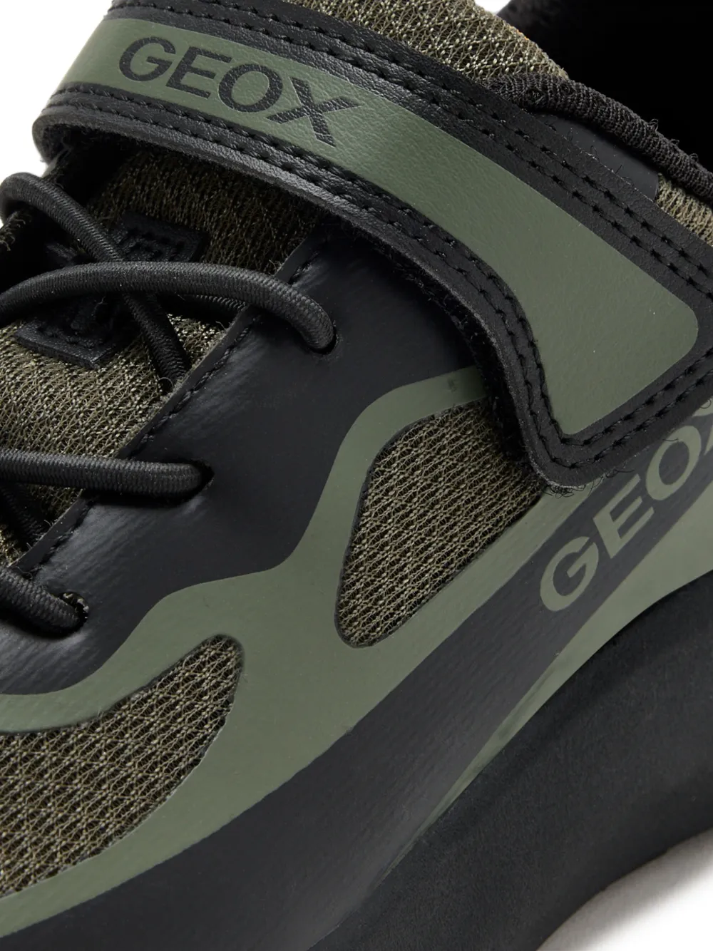 Geox Kids Pro-Ran touch-strap sneakers Groen