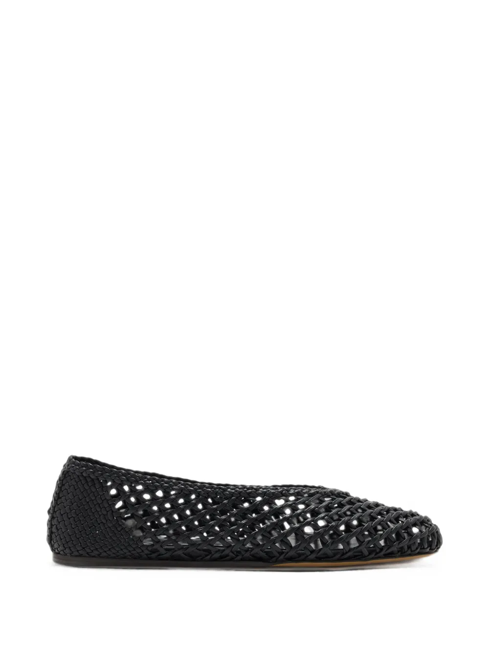 Le Monde Beryl Regency woven leather ballet flats - Nero