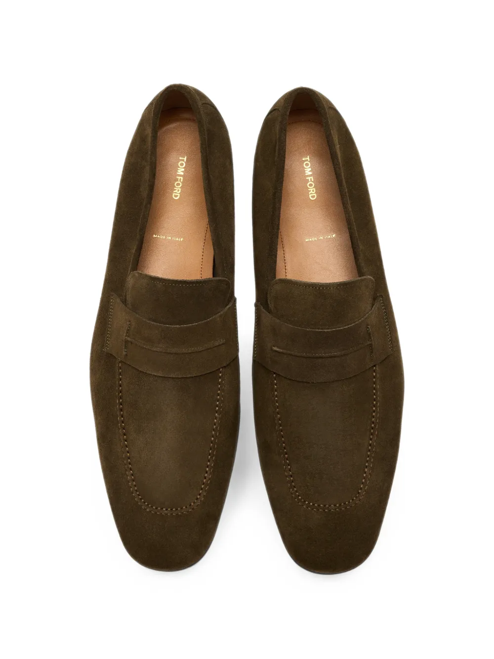 TOM FORD Sean penny loafers Groen