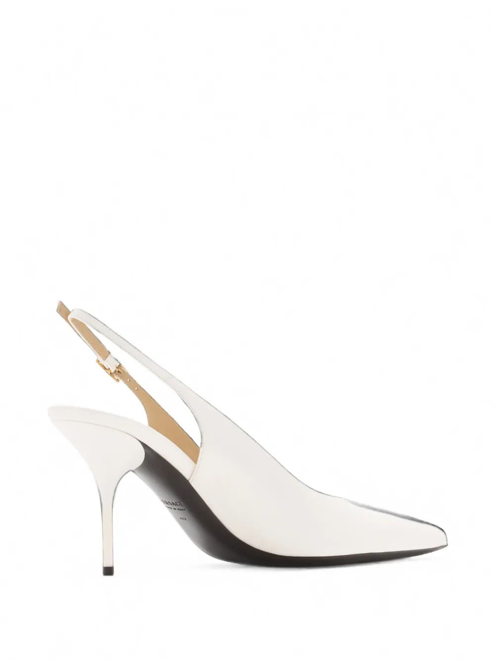 Versace Nyx pointed-toe slingback pumps Wit