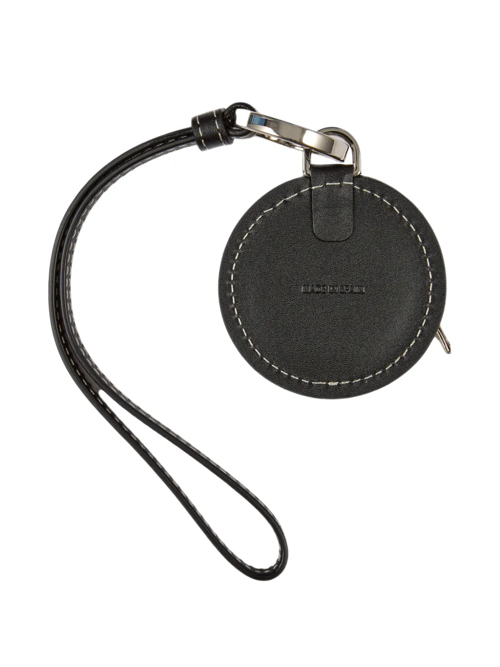 A.P.C. Ruban leren sleutelhanger met bandje Zwart