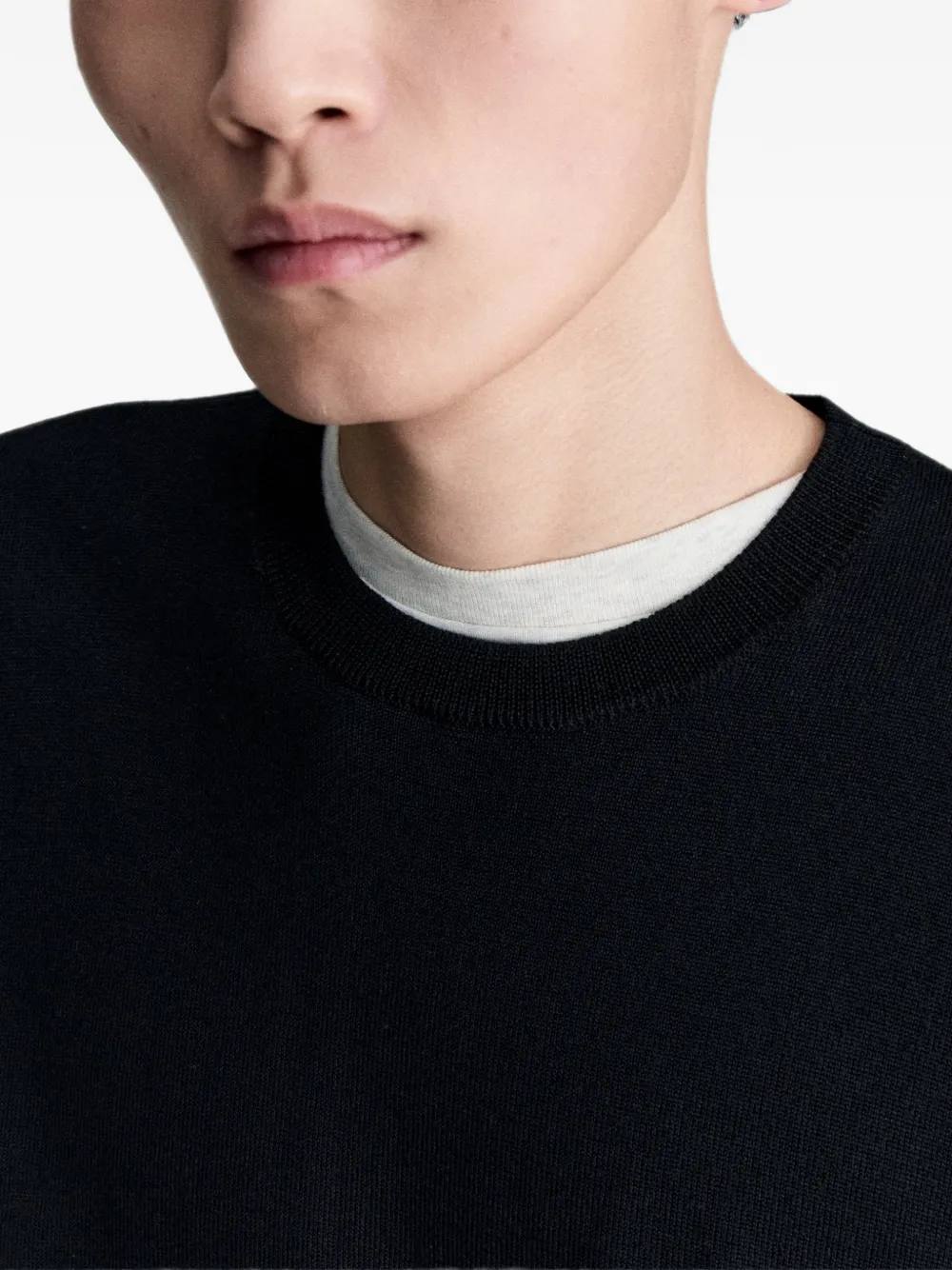 A.P.C. Matthieu trui met ronde hals en logoprint Zwart