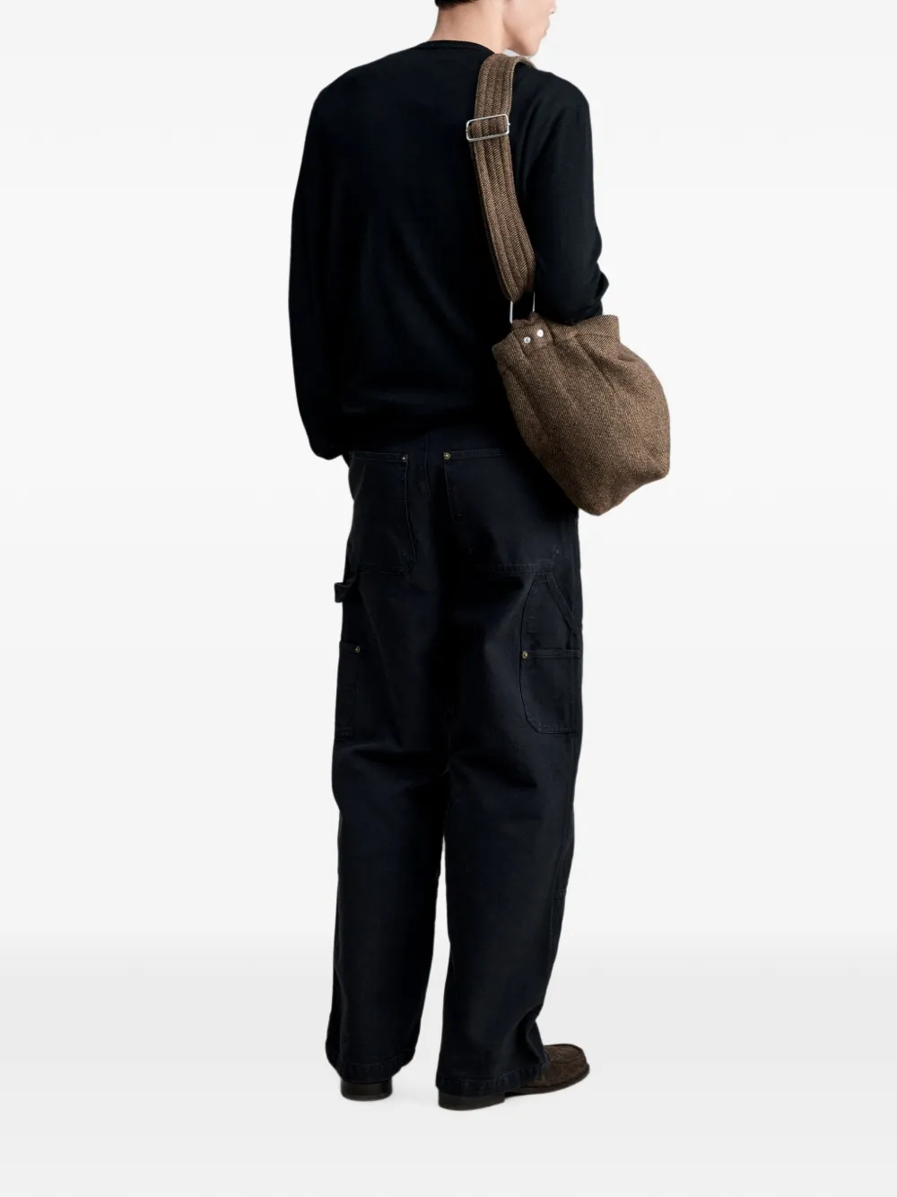 A.P.C. Matthieu trui met ronde hals en logoprint Zwart