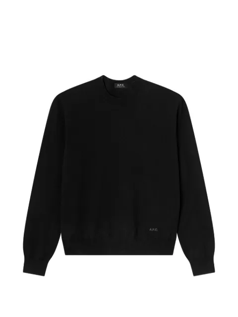 A.P.C. Matthieu logo-print crew-neck sweater