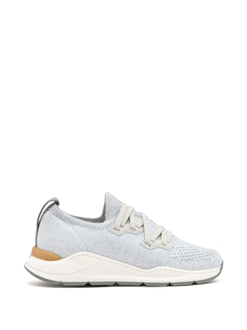 Brunello Cucinelli Kids knit-texture sneakers - Gris