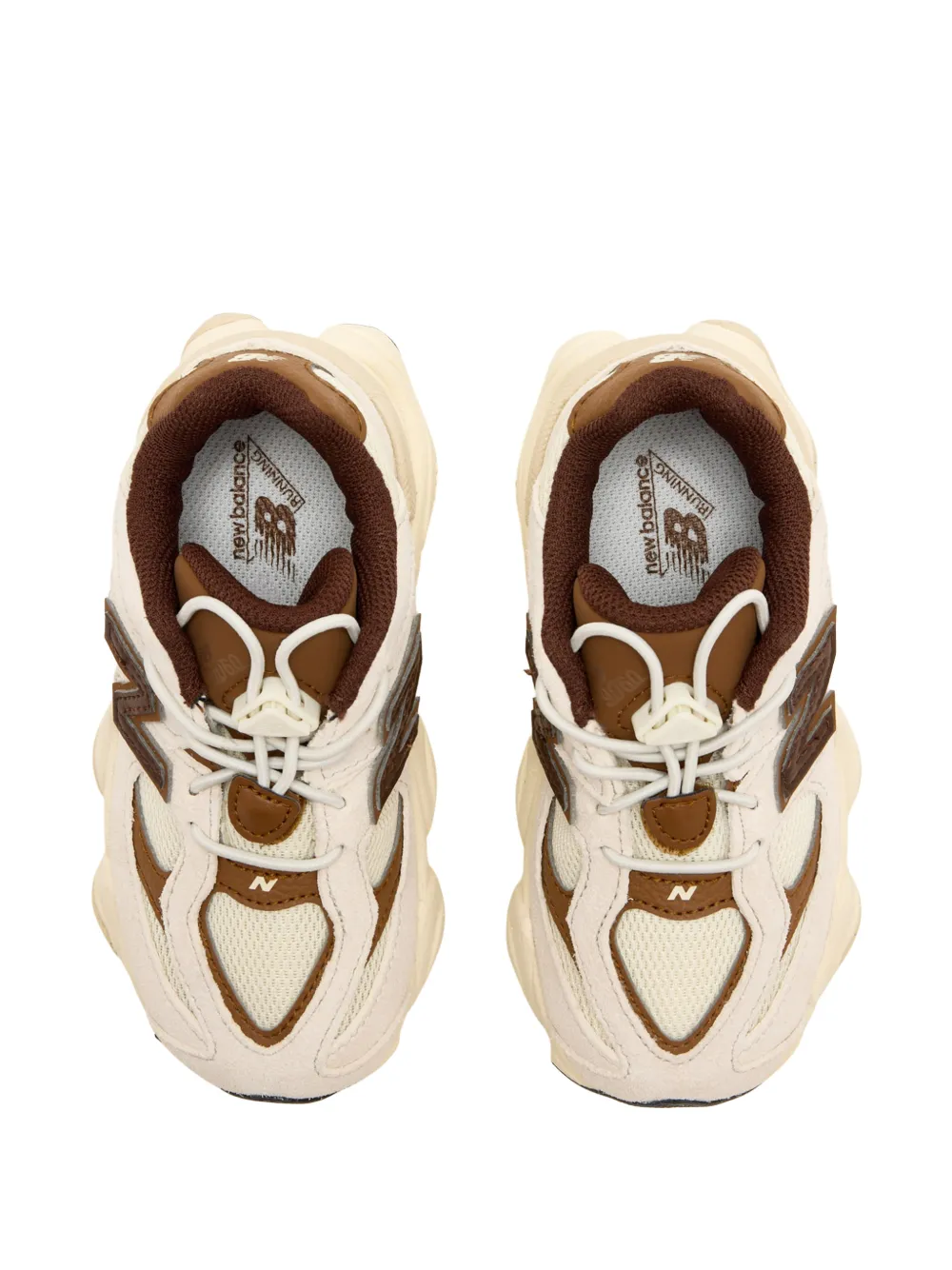 New Balance Kids 9060 toggle-fastening sneakers Beige
