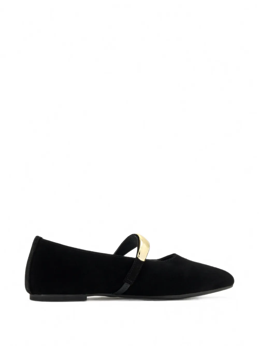 Senso Caela III suede ballet flats Zwart