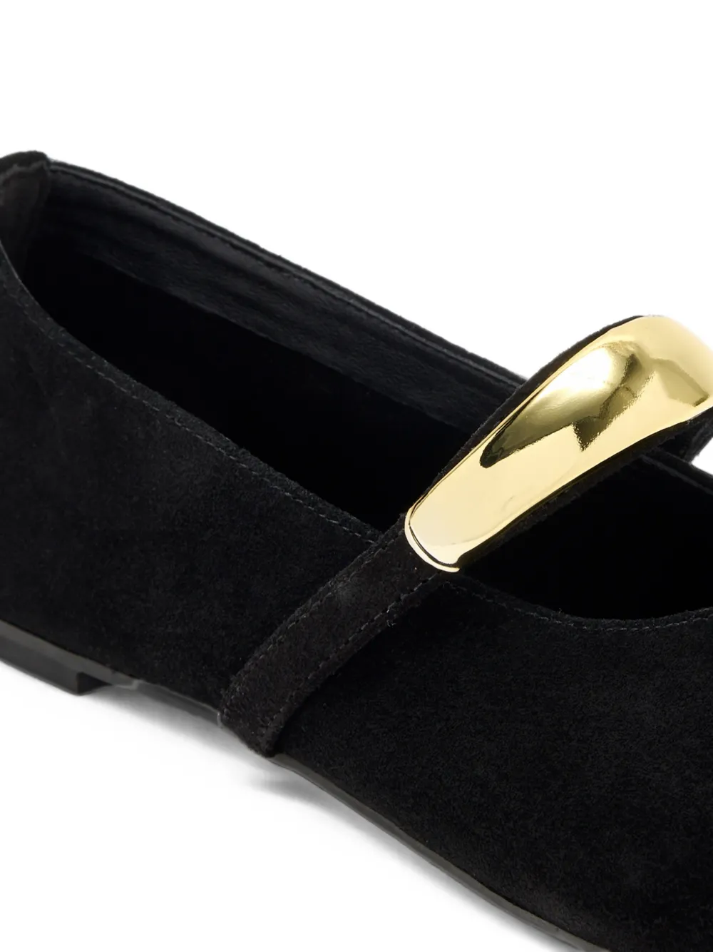 Senso Caela III suede ballet flats Zwart