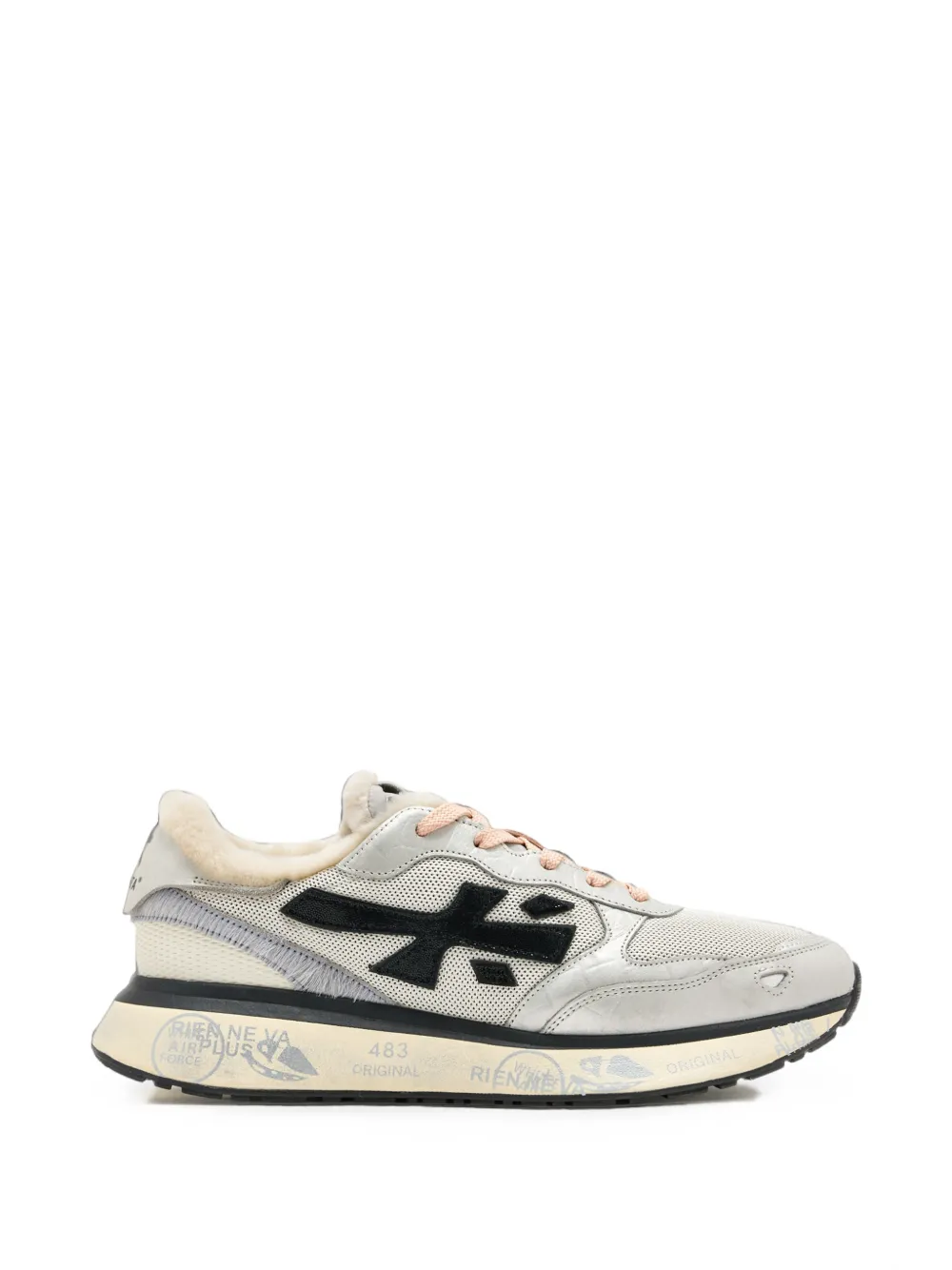 Premiata Lauryn shearling-trim sneakers