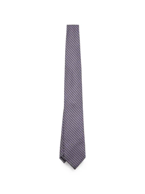 TOM FORD corbata de seda con motivo geométrico