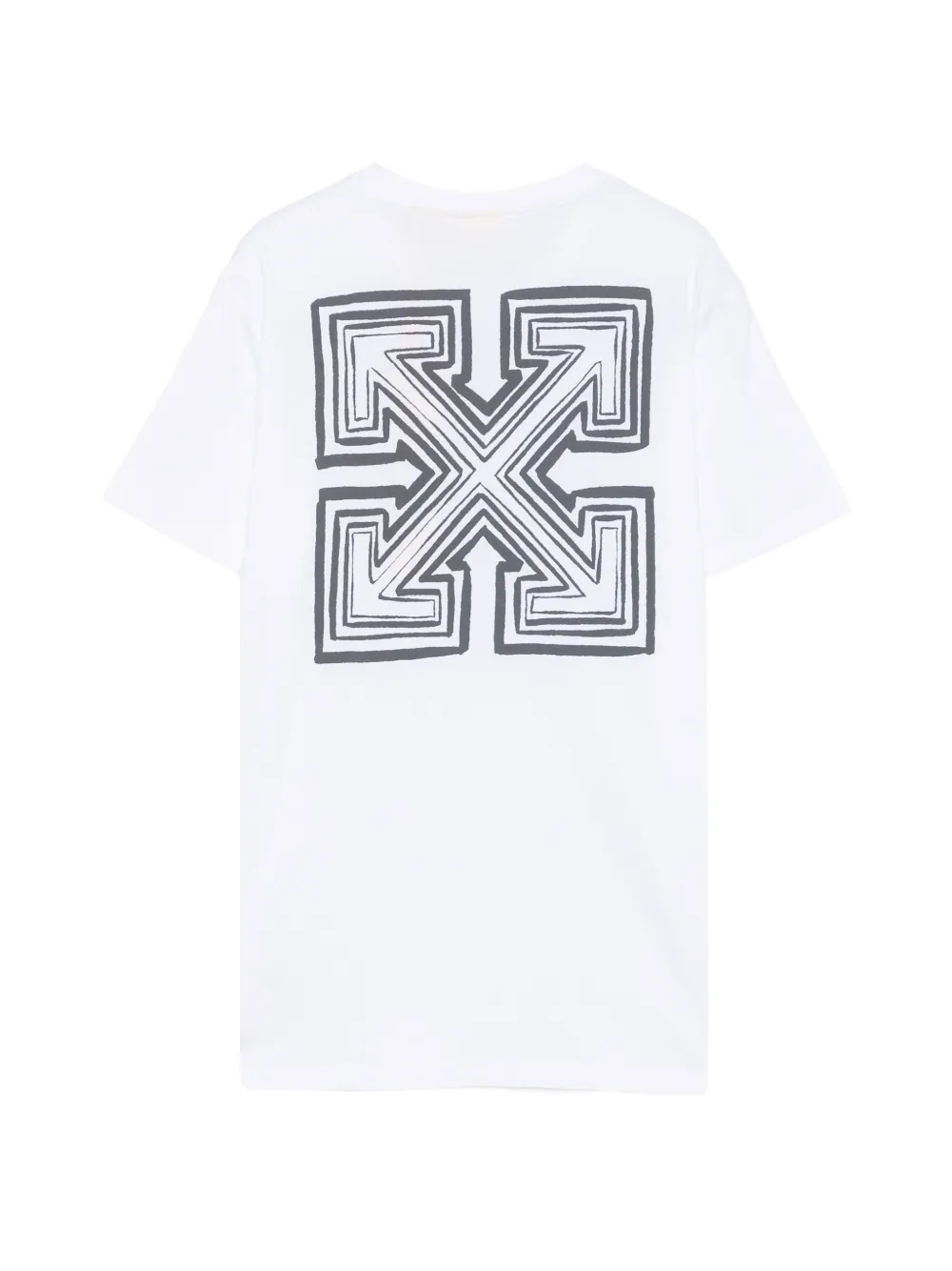 Off-White Kids Arrow Monogram T-shirt Wit
