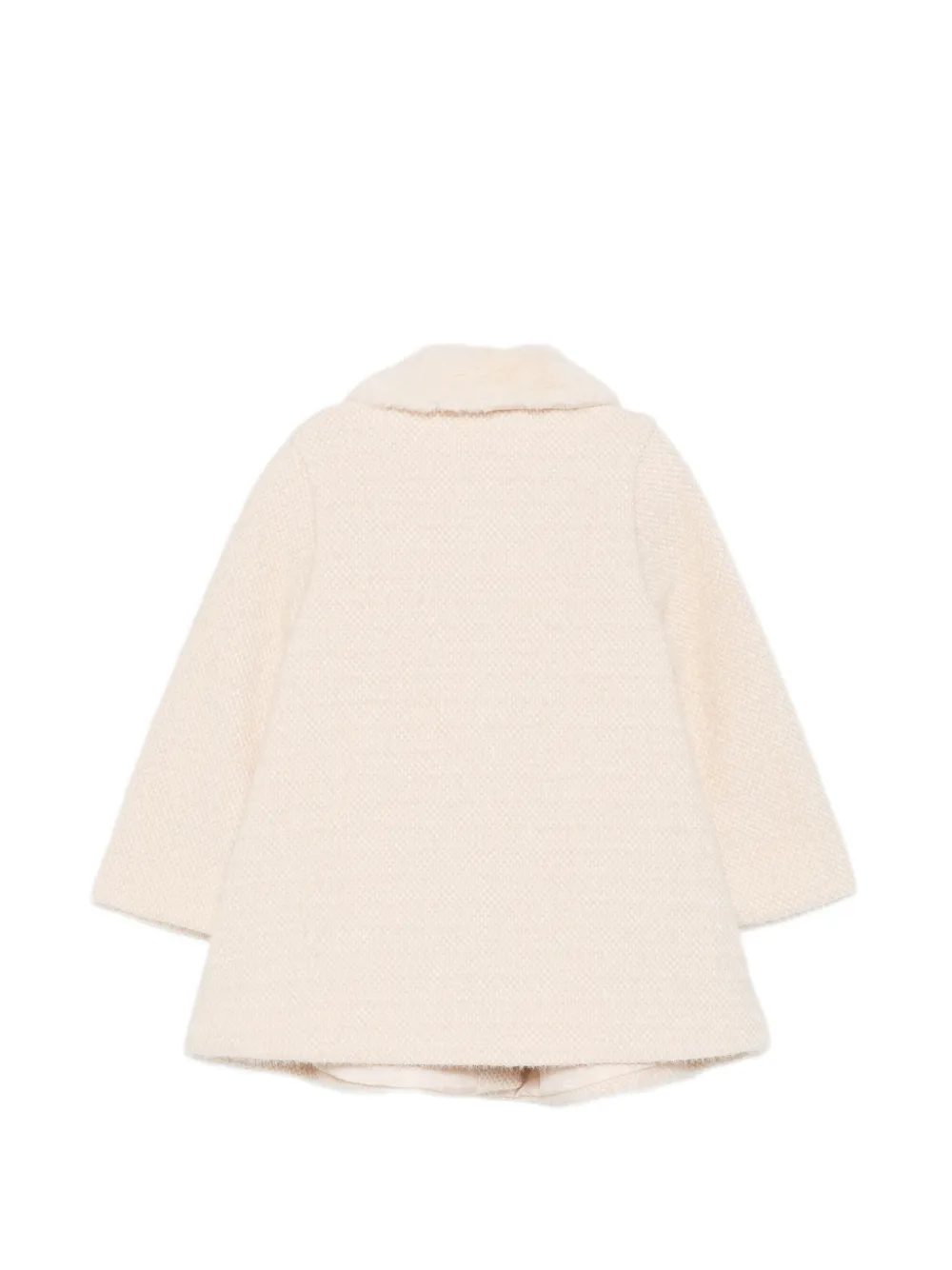 Abel & Lula Jas met kraag van imitatiebont Beige