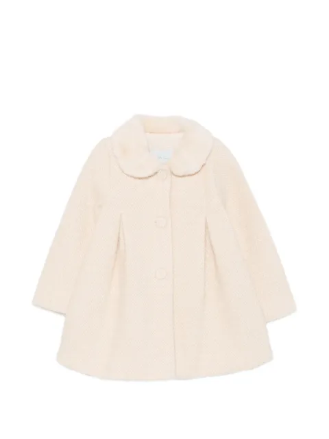 Abel & Lula faux-fur collar coat