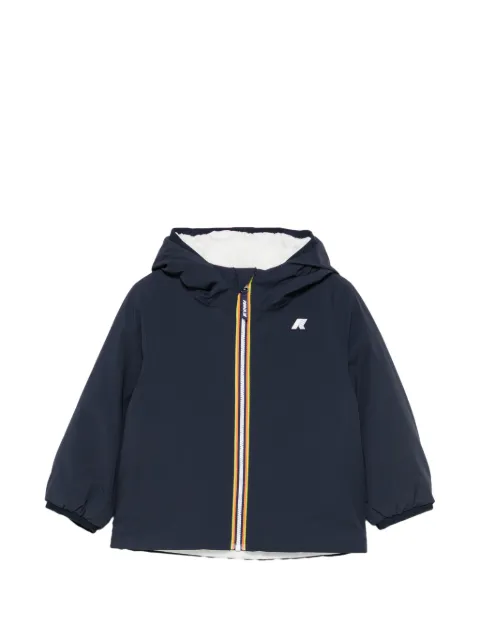 K Way Kids logo-patch hooded jacket