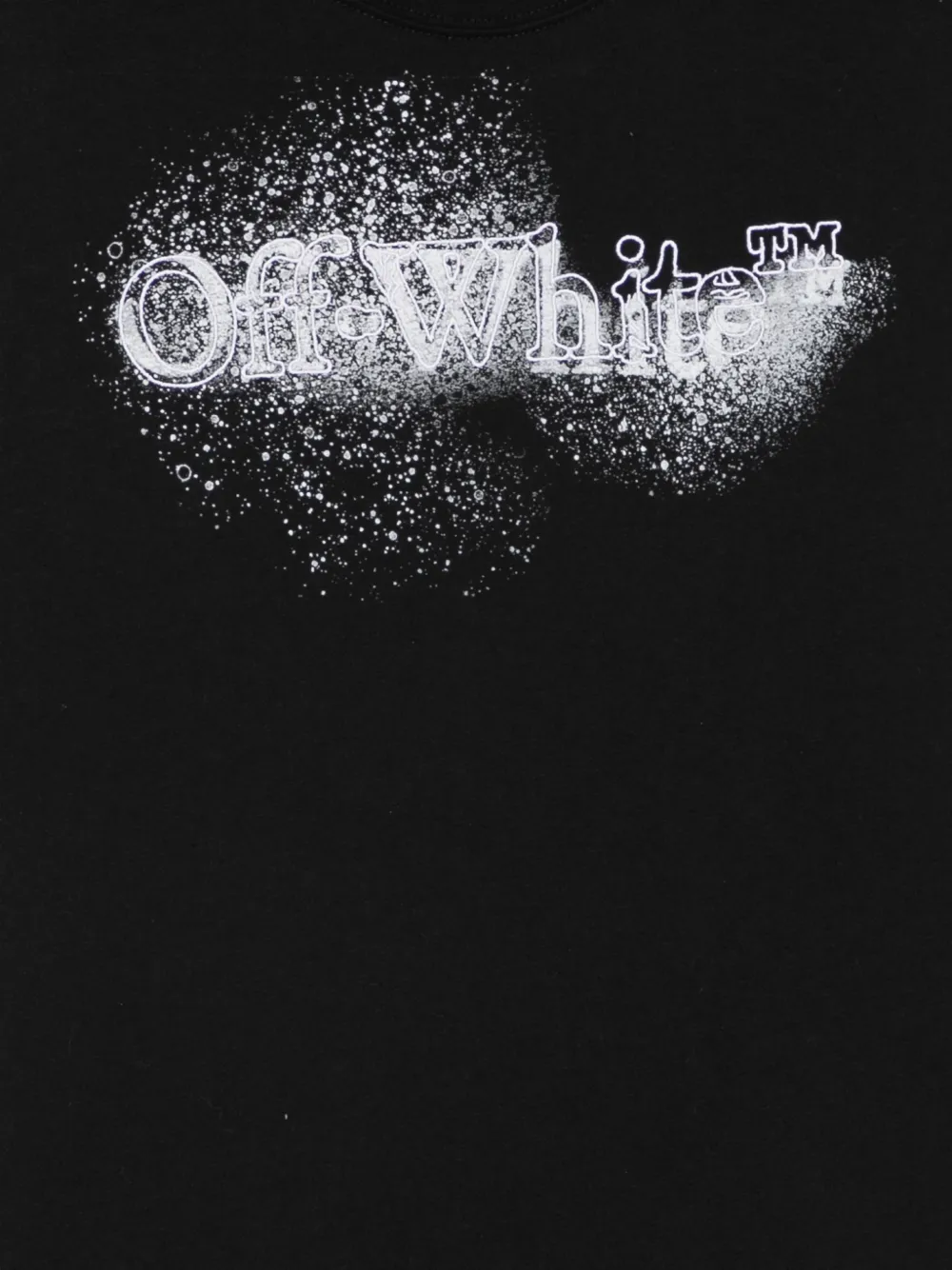 Off-White Kids Arrow Spray T-shirt Zwart