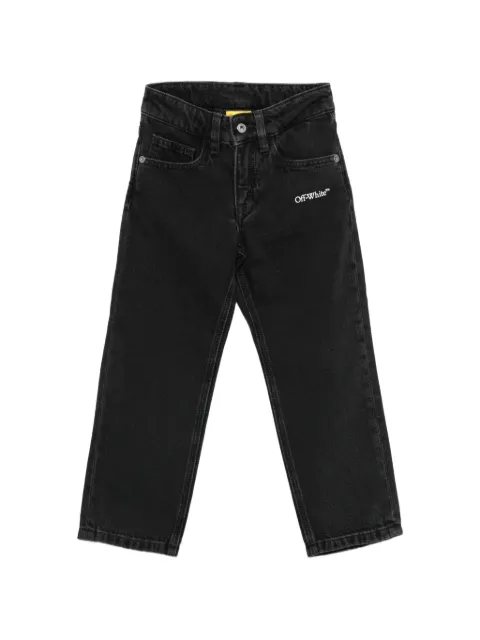 Off-White Kids Diagonal Marker logo-print jeans