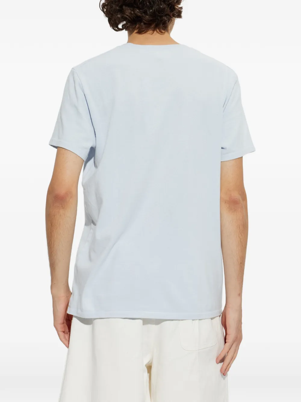 American Vintage Ykobow T-shirt met logoprint Blauw
