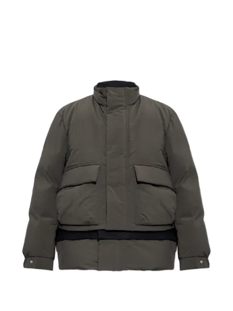 sacai layered-design puffer jacket