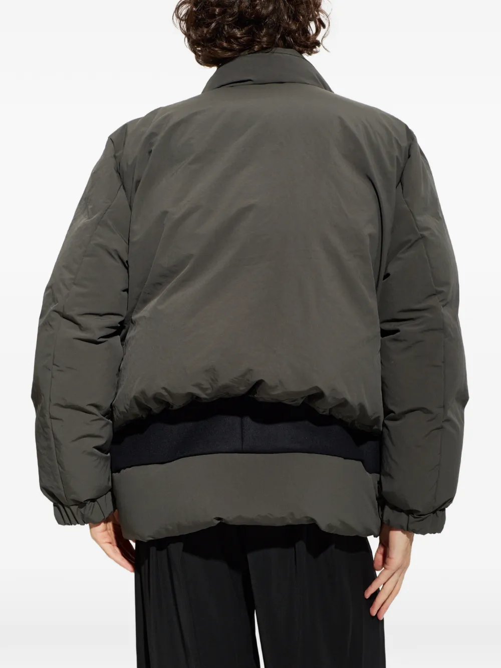 sacai Gelaagd donsjack Grijs