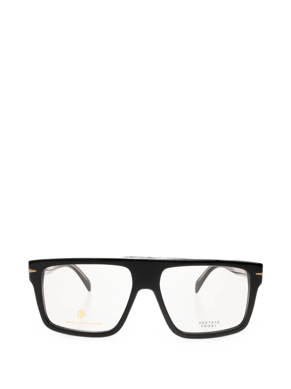 Eyewear by David Beckham Brille mit eckigem Gestell - Schwarz