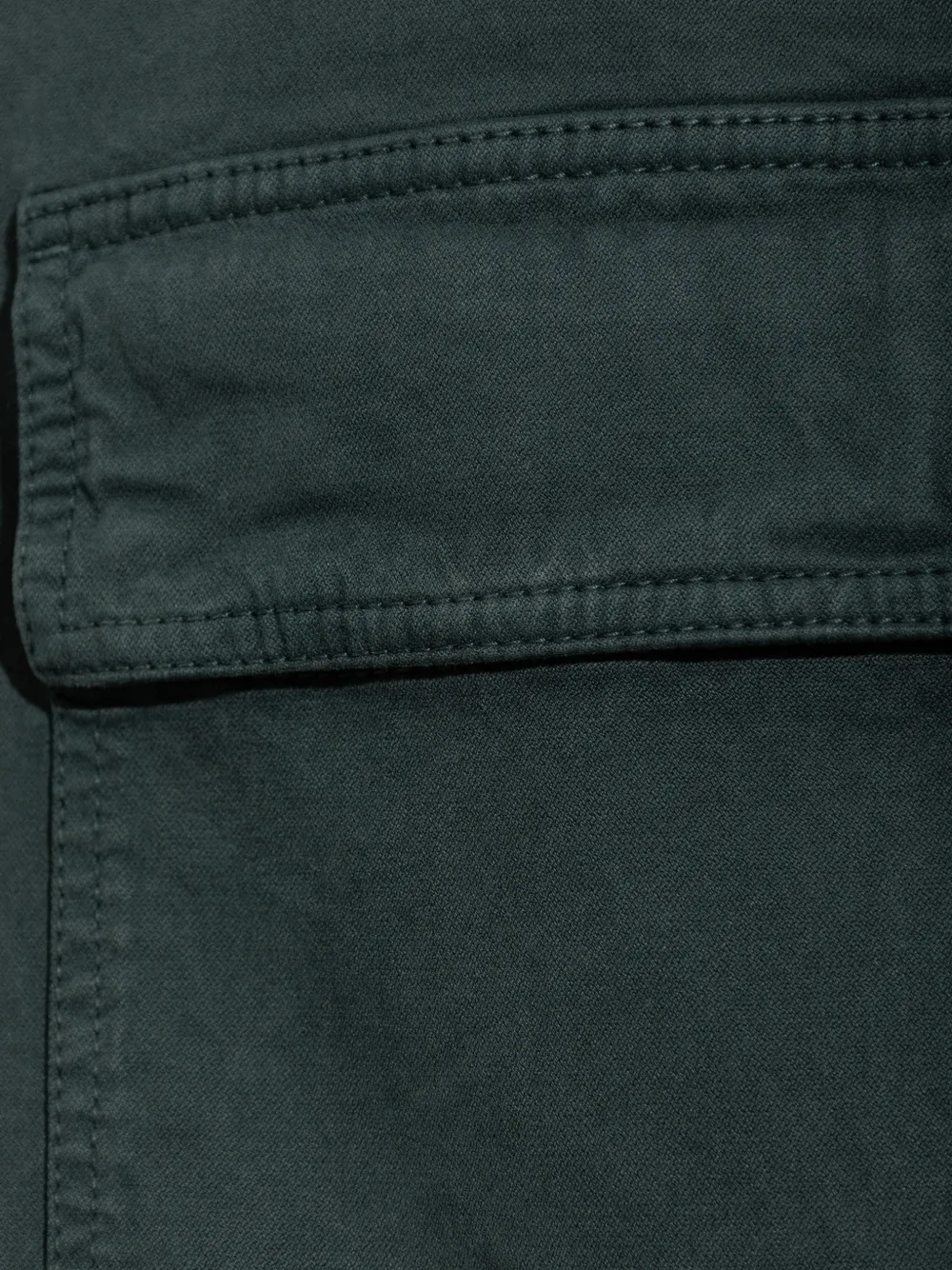 Stone Island 1200024 stretch twill shirtjack van biologisch katoen Groen