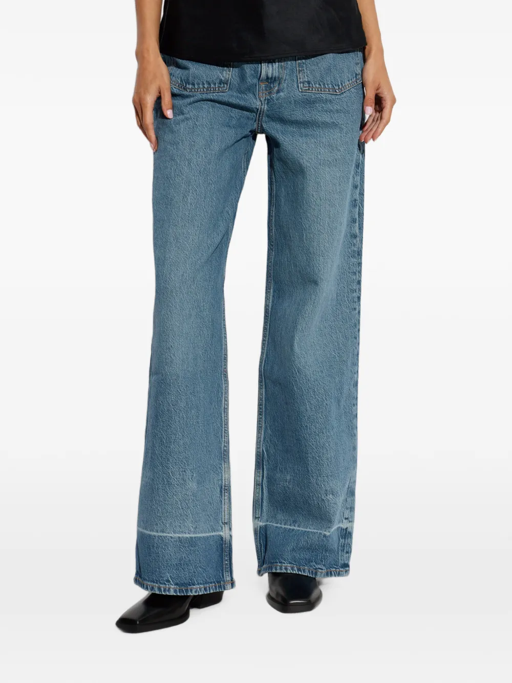 SAMSOE Sarebecca jeans met opgestikte zak Blauw