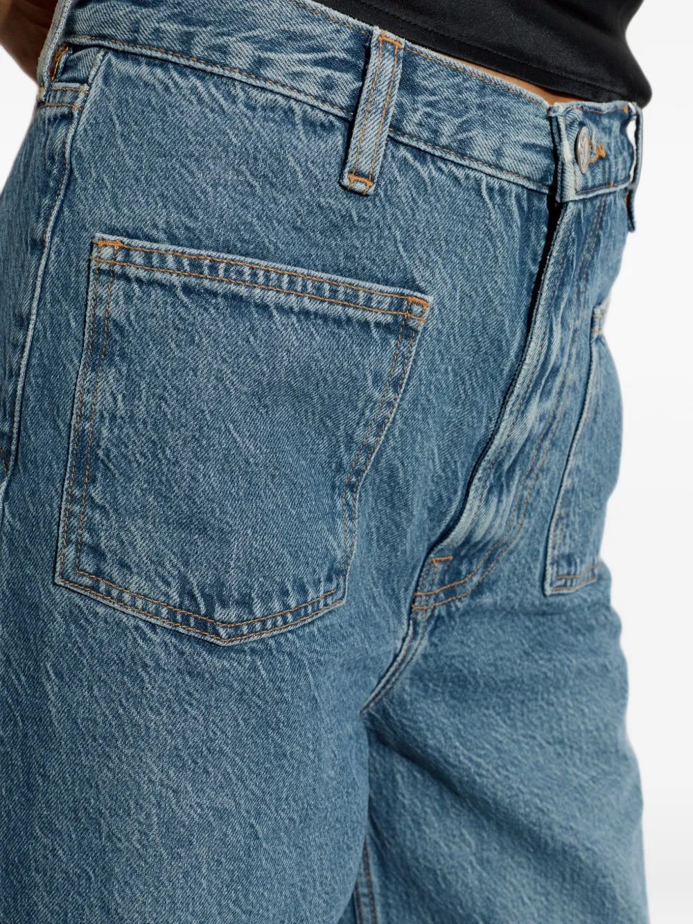 SAMSOE Sarebecca jeans met opgestikte zak Blauw