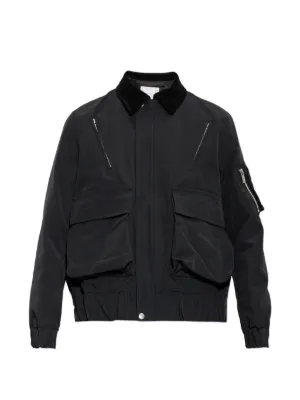 Off-White ロゴ ボンバージャケット | ブラック | FARFETCH JP