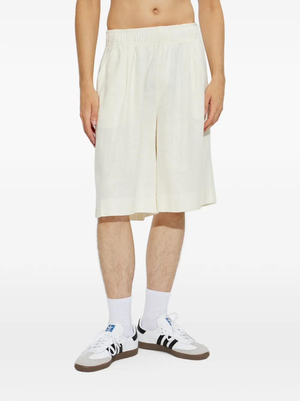 adidas x Arte Antwerp elasticated-waistband shorts Beige