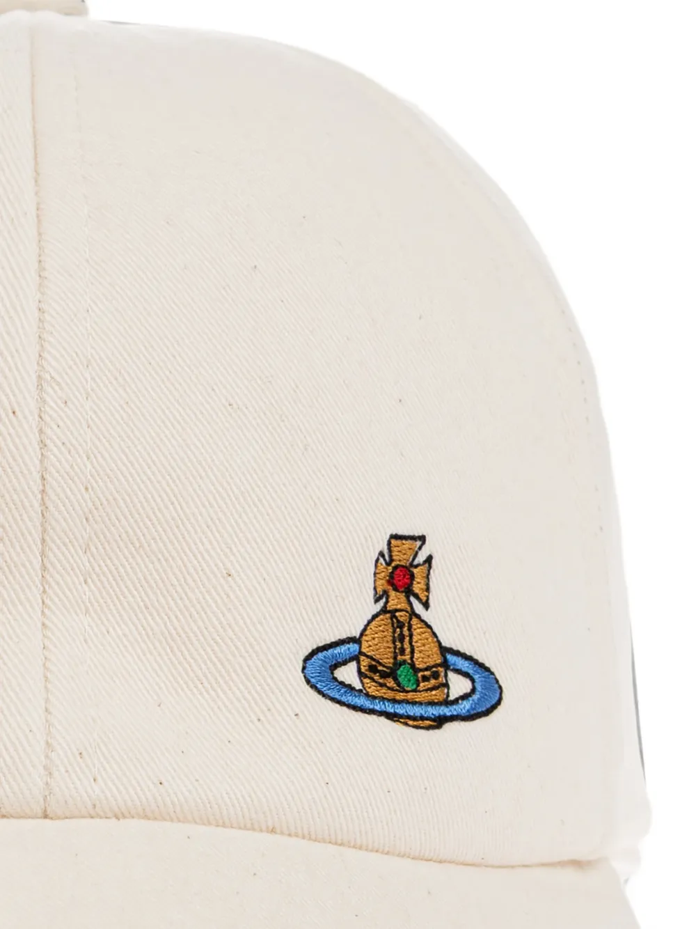 Vivienne Westwood Honkbalpet met geborduurd logo Beige