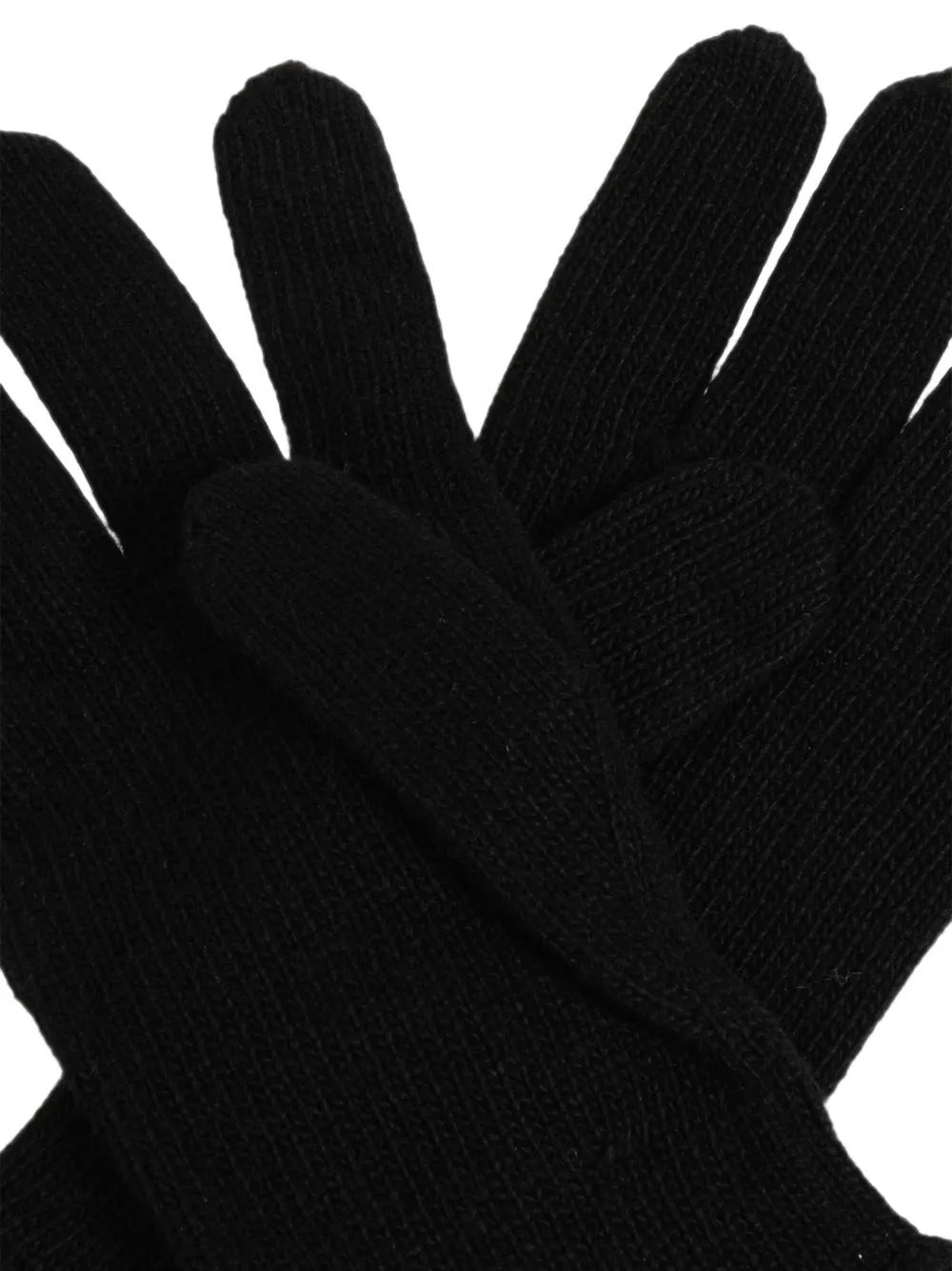 Moschino Handschoenen met logopatch Zwart