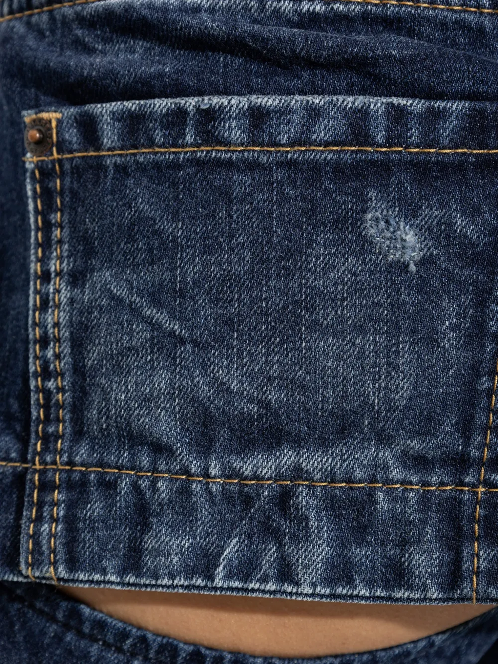 DSQUARED2 distressed cut-out jeans Blauw