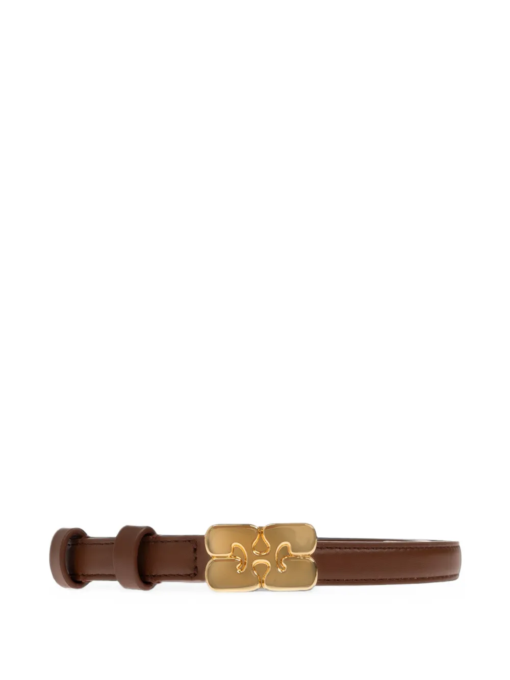 Ganni Kat Small Belt In Brown