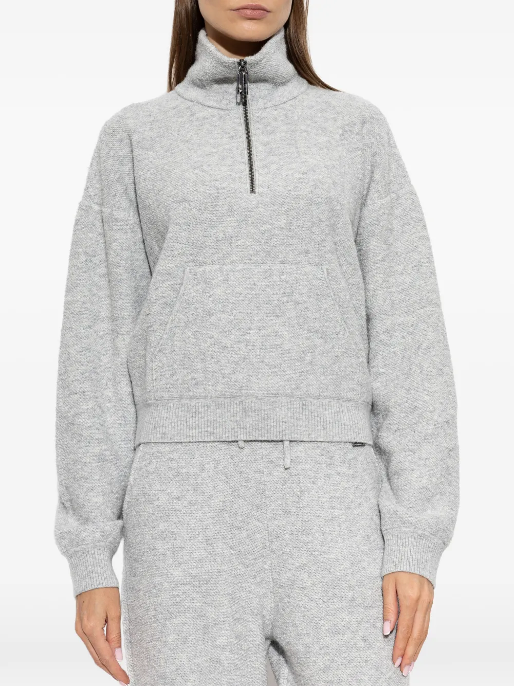 Victoria Beckham Trui met buidelzak en kwartrits Grijs