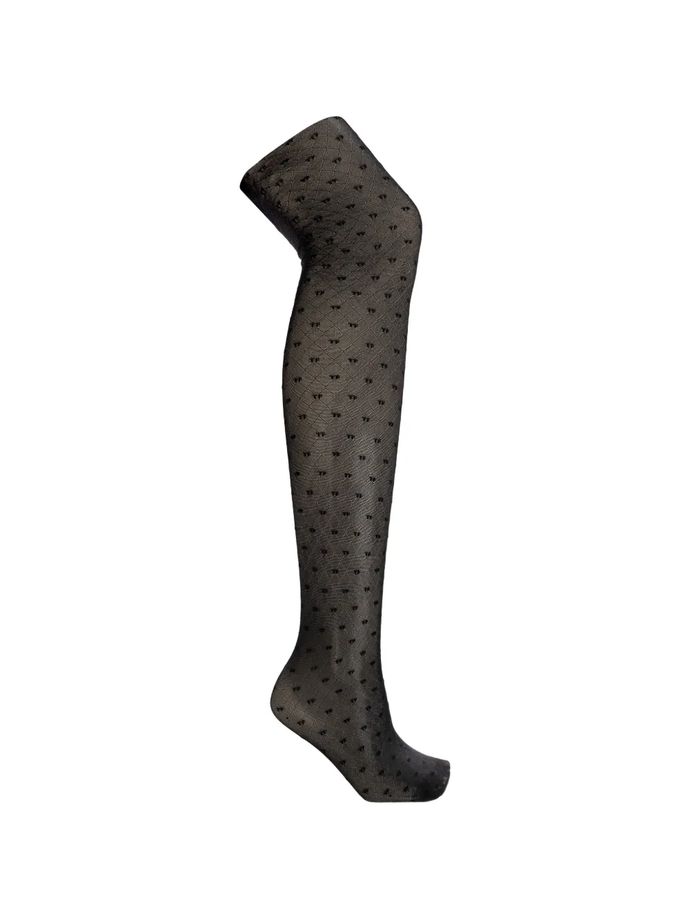 Tom Ford Monogram-pattern Diamond-knit Tights In Black