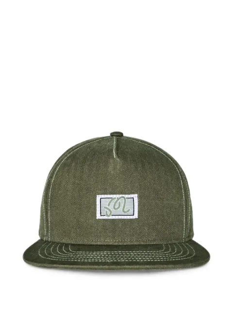 Malbon Golf Station herringbone snapback hat