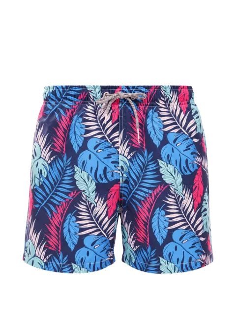 Boardies Palmtopia leaf-print swim shorts