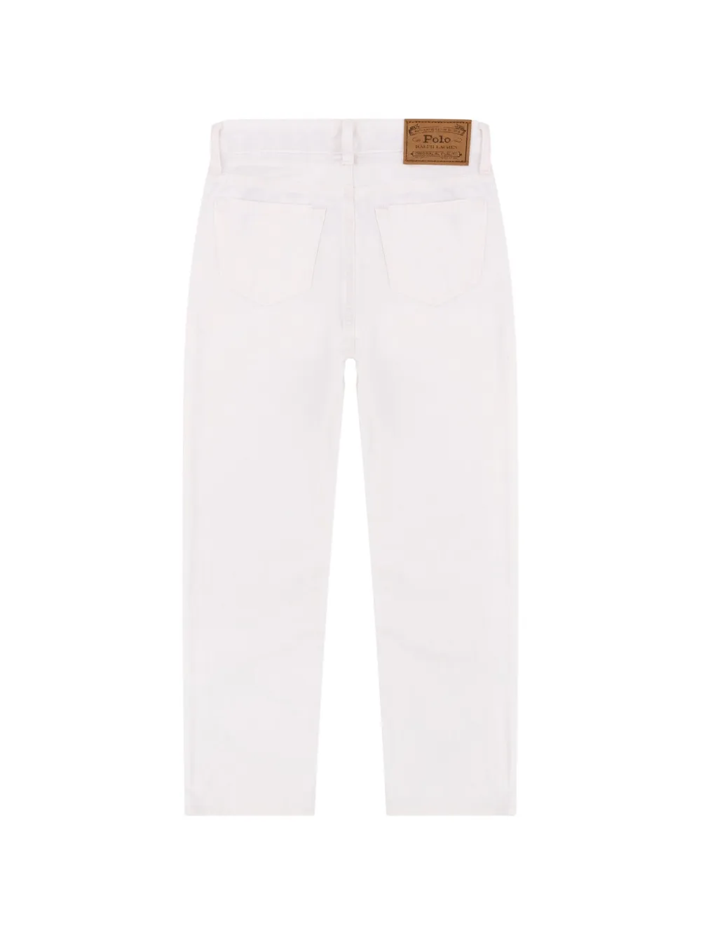 POLO RALPH LAUREN KIDS logo-patch jeans Wit