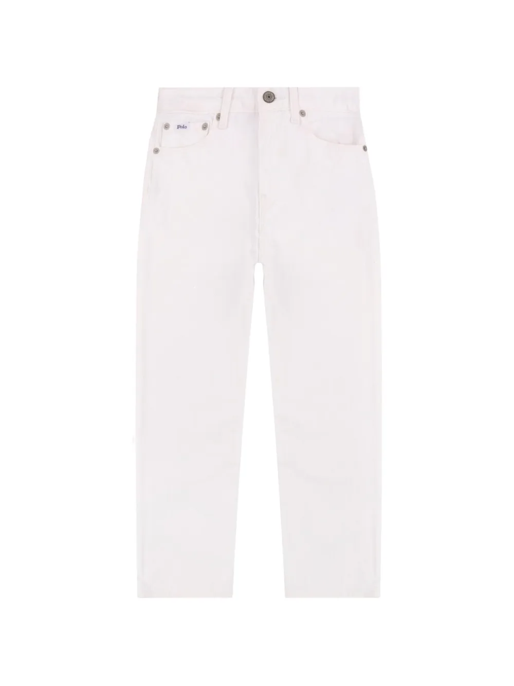 POLO RALPH LAUREN KIDS logo-patch jeans - Weiß