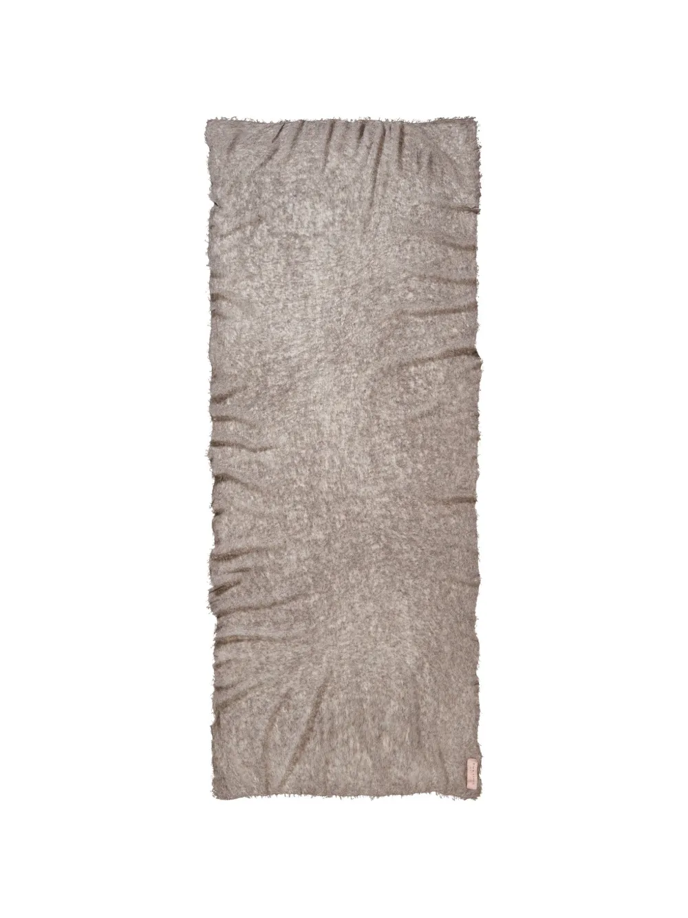 PURSCHOEN frayed-edge scarf - Grigio