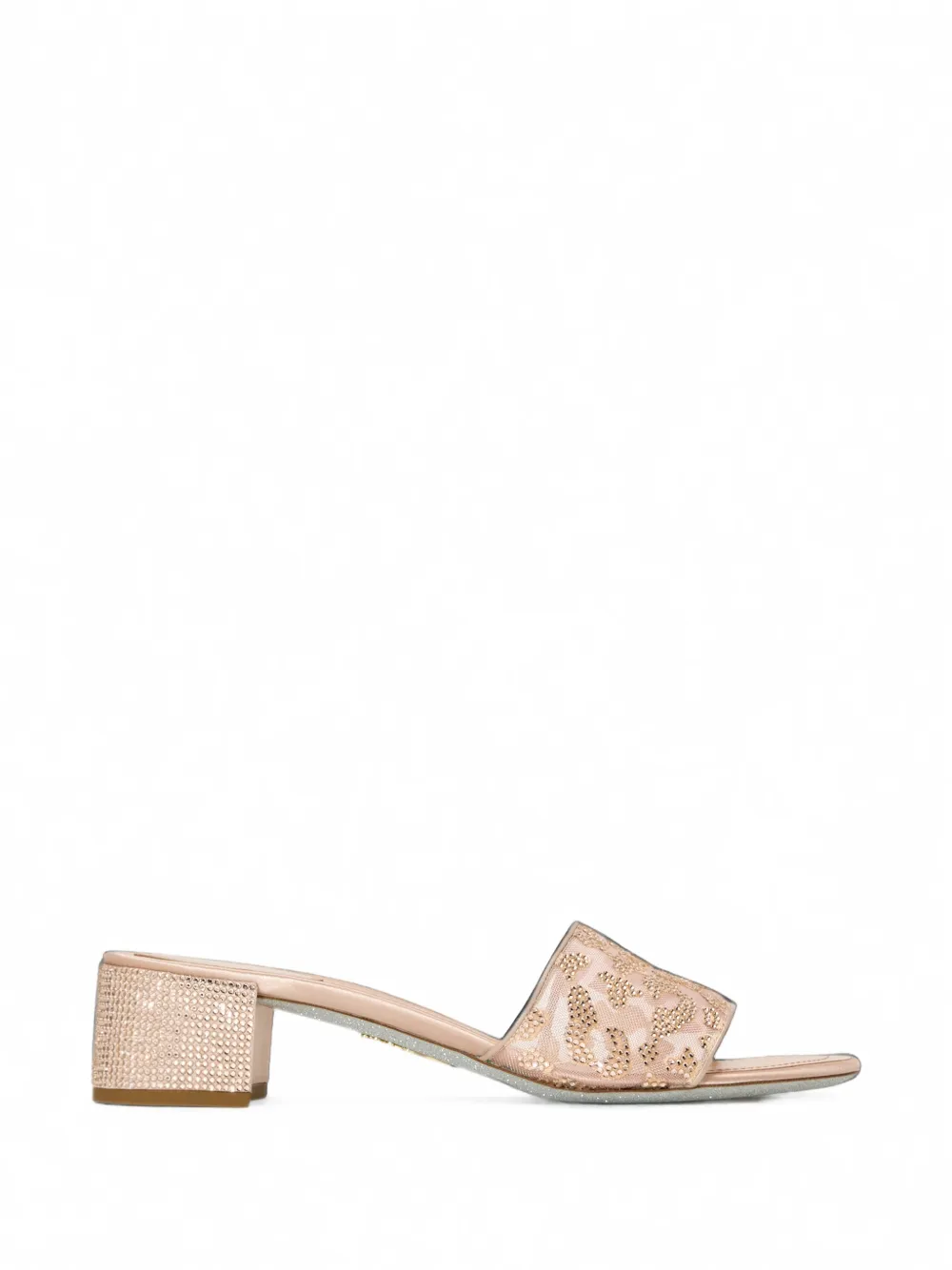 René Caovilla Allura crystal-embellished leopard-pattern sandals