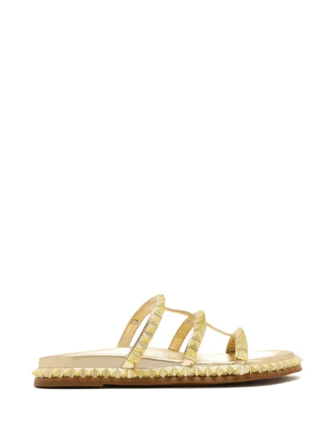 Schutz Raffie Up studded leather sandals