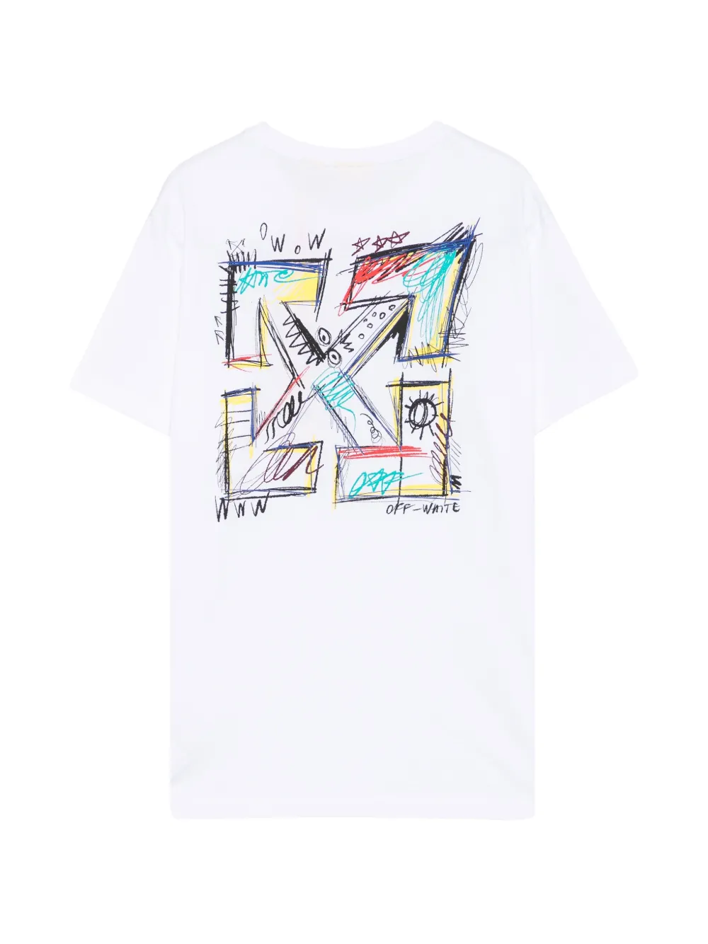 Off-White Kids Arrow Scrible T-shirt Wit