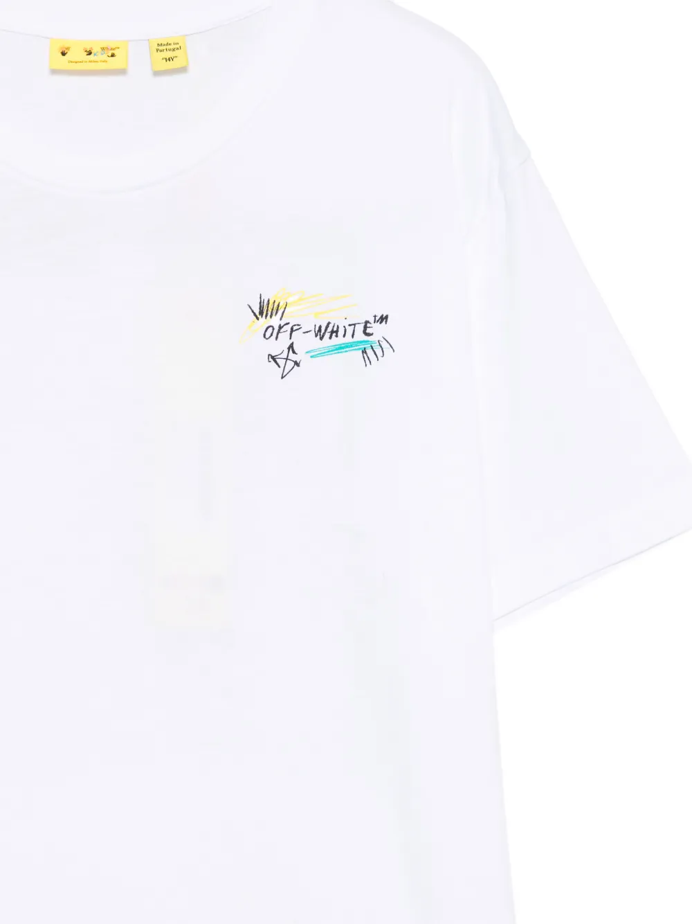 Off-White Kids Arrow Scrible T-shirt Wit