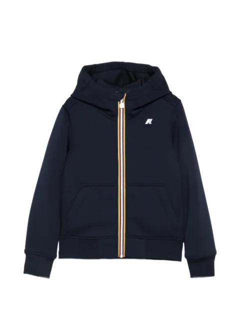 K Way Kids hoodie con cierre y logo estampado