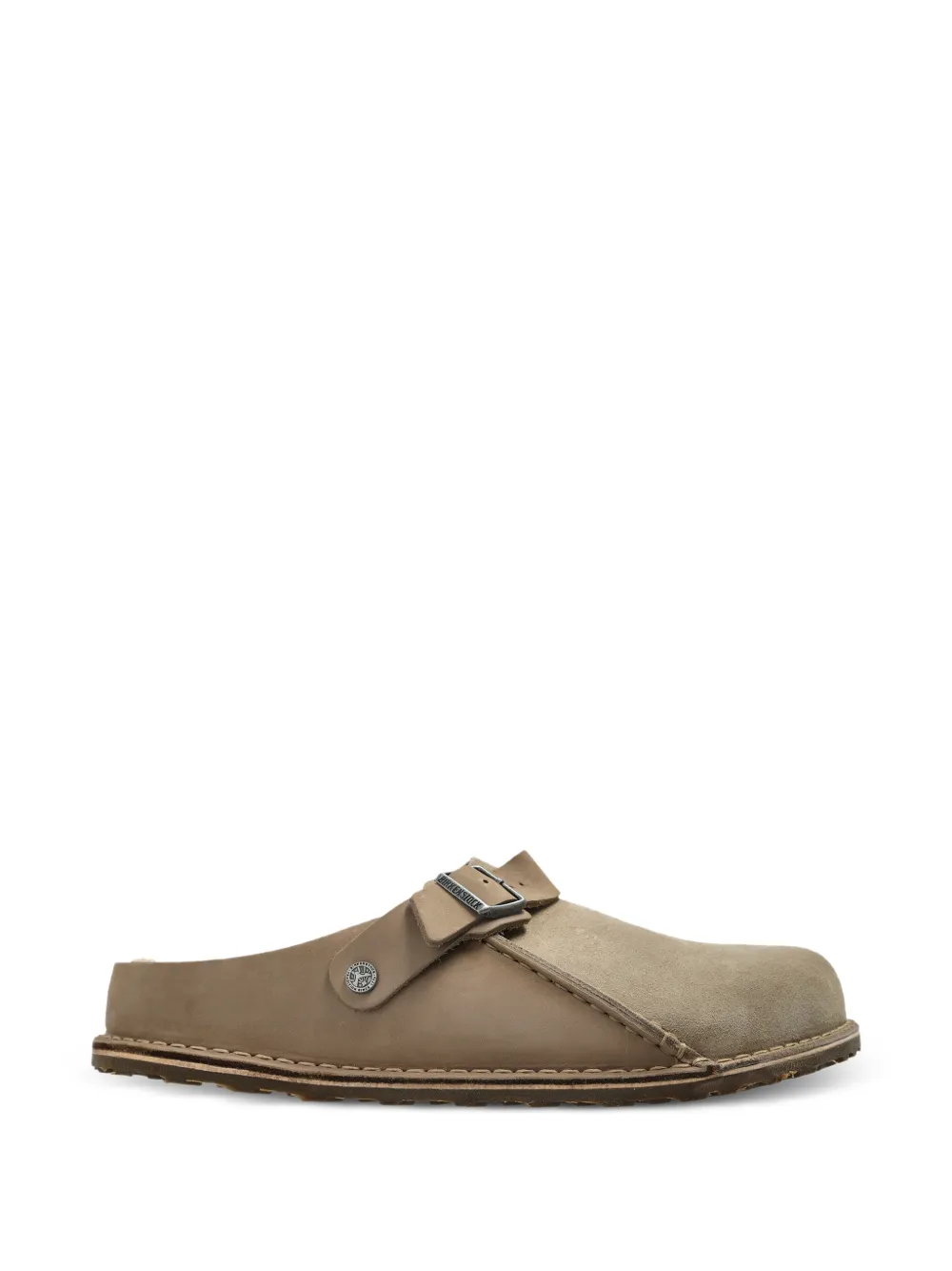 Birkenstock Lutry Premium Split Mules - Nude