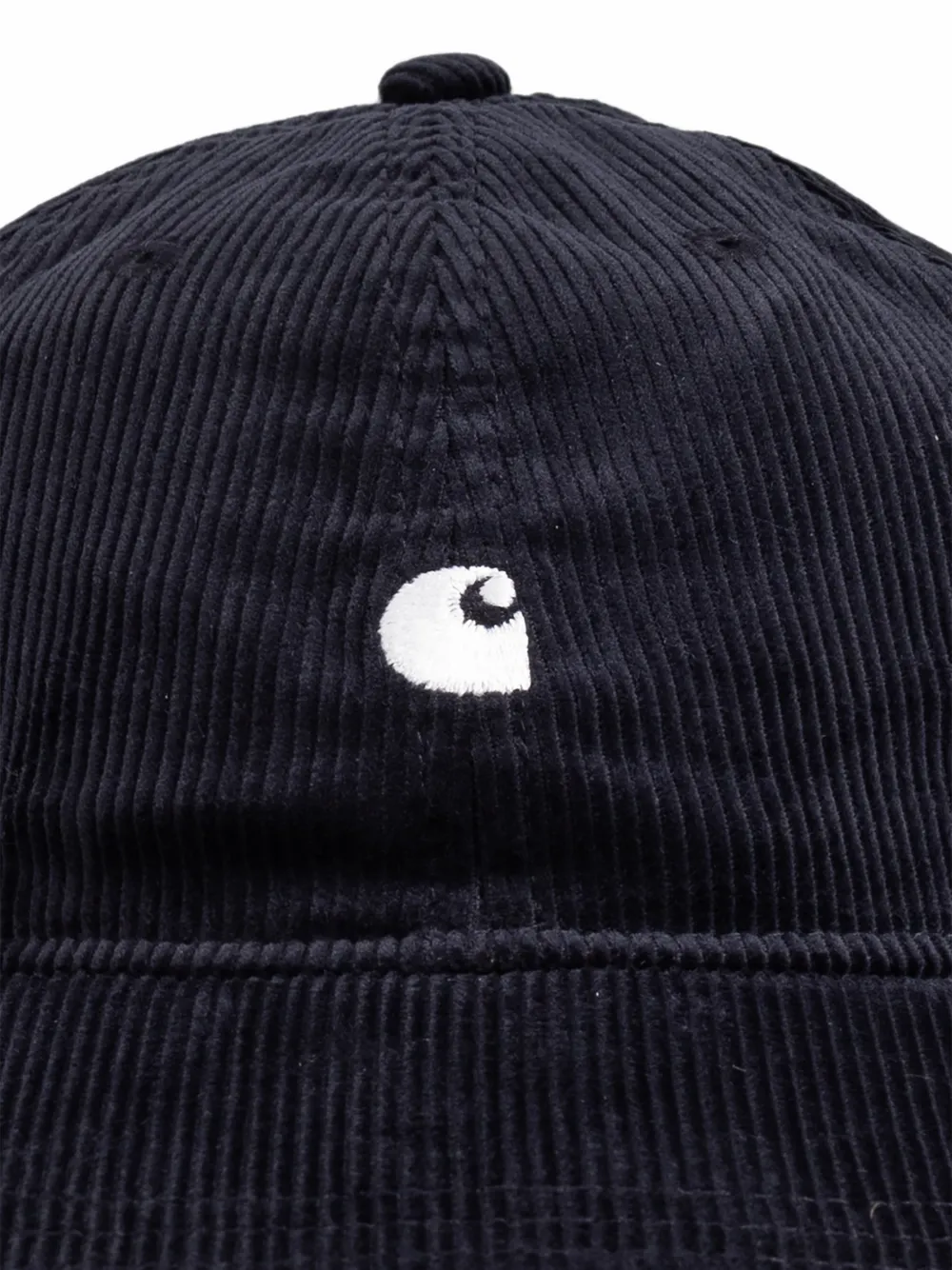 Carhartt WIP Harlem ribfluwelen pet met geborduurd logo Blauw