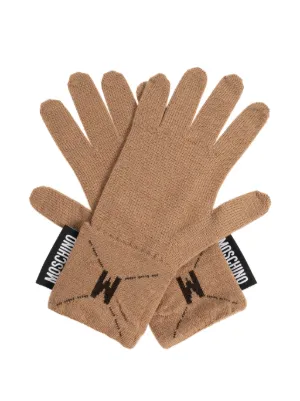 Miu Miu Shearling Gloves | Brown | FARFETCH